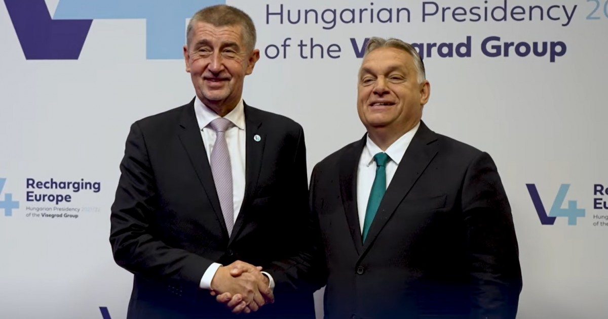 Andrej Babis és Orbán Viktor