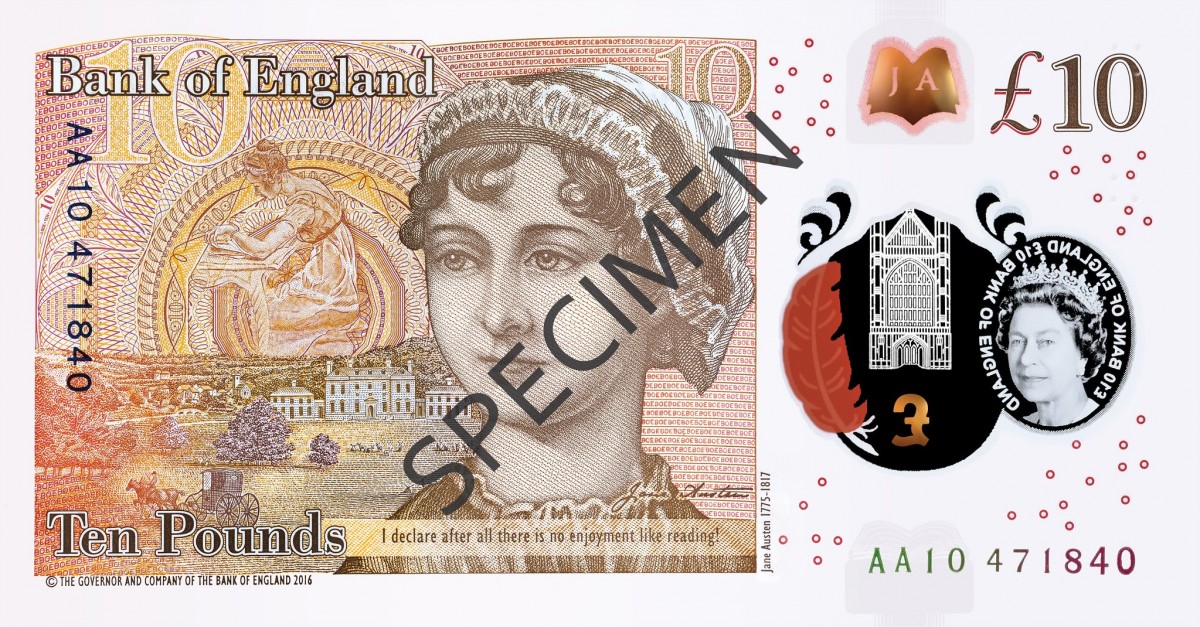 Angol 10 font English pound