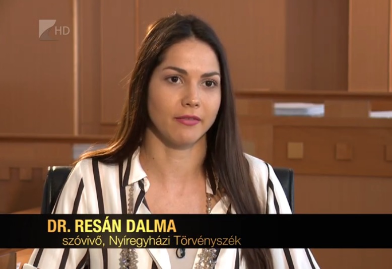 Resán Dalma, a Nyíregyházi Törvényszék szóvivője