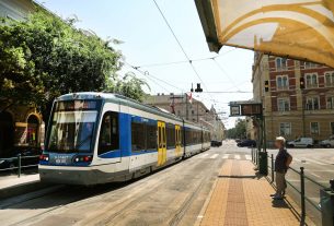 Szeged, vágányzár, villamos, vasútvillamos, Tram train, Kossuth Lajos sgt., Széchenyi tér, MÁV, közlekedés, tömegközlekedés, utazás
