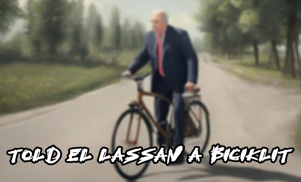 Kiss Attila told el biciklit