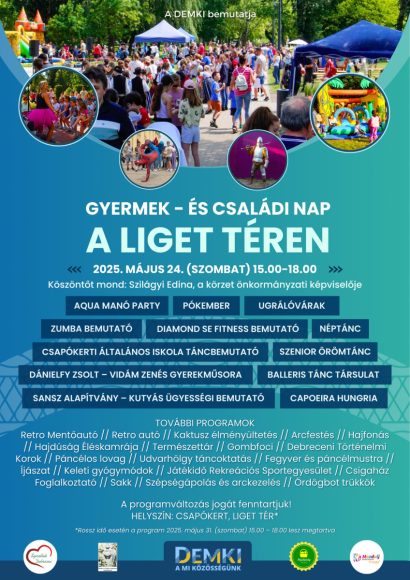 Családi napot szervez a DEMKI Csapókerti Közösségi Ház Debrecenben