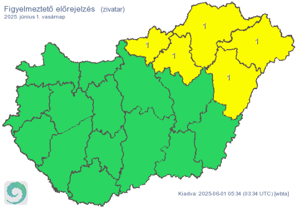 Időjárás: zivatar és jégeső is jöhet