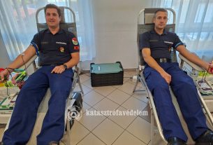 Vérüket adták a szabolcsi tűzoltók a Természeti Katasztrófák Csökkentésének Világnapja alkalmából