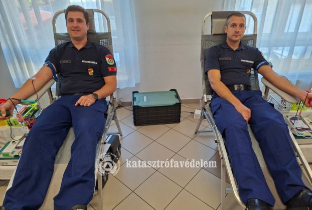 Vérüket adták a szabolcsi tűzoltók a Természeti Katasztrófák Csökkentésének Világnapja alkalmából