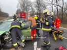 Fotók a hétfői nyírpazonyi frontális ütközésről