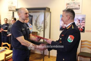 Szakmai évfordulójuk alkalmából köszöntötték a szabolcsi tűzoltókat