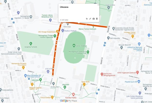 Jön a Ferencváros, útlezárásokra lehet számítani Nyíregyházán