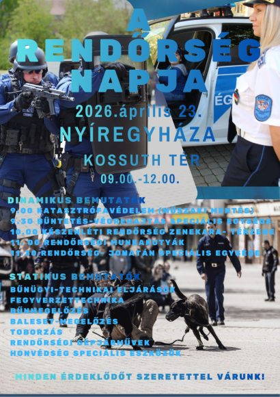 Rendőrnap lesz Nyíregyházán