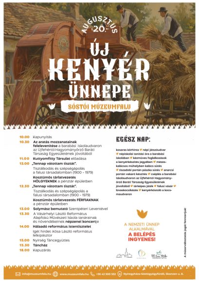 Új kenyér ünnepe a Sóstói Múzeumfaluban